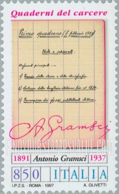 FindYourStampsValue: Antonio Gramsci (1891-1937), Politician