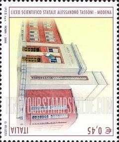 FindYourStampsValue: Alessandron Tassoni State Science High School, Modena