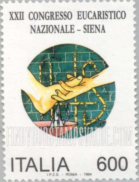 FindYourStampsValue: 22nd National Eucharistic Congress, Siena
