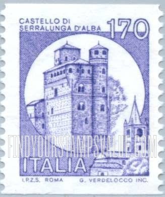 FindYourStampsValue: Coil Stamps: Serralunga d’Alba, Cuneo