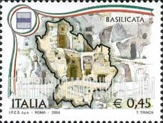 FindYourStampsValue: Italian Regions: Basilicata