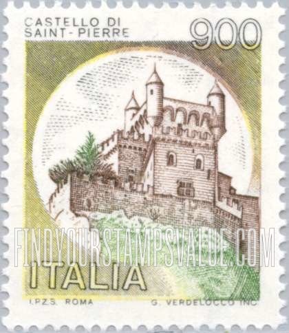 FindYourStampsValue: Castles: St. Pierre, Aosta
