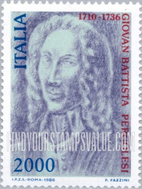 FindYourStampsValue: Giovanni Battista Pergolesi (1710-1736), Musician