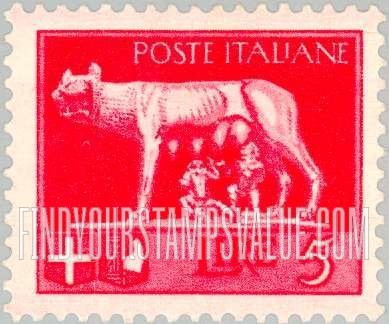 FindYourStampsValue: She-wolf Suckling Romulus and Remus