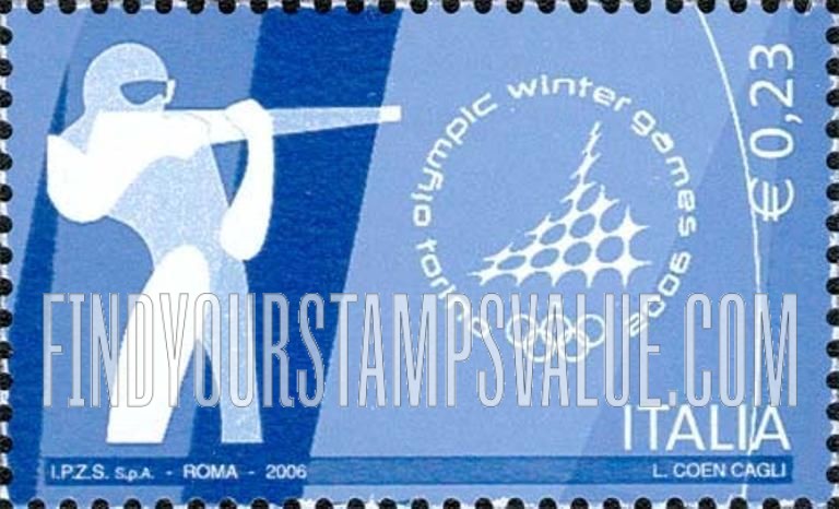 FindYourStampsValue: 2006 Winter Olympics, Turin: Biathlon