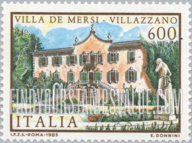 FindYourStampsValue: Villa Type of 1980: De Mersi, Villazzano
