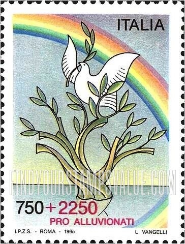 FindYourStampsValue: SEMI-POSTAL - Aid for Flood Victims