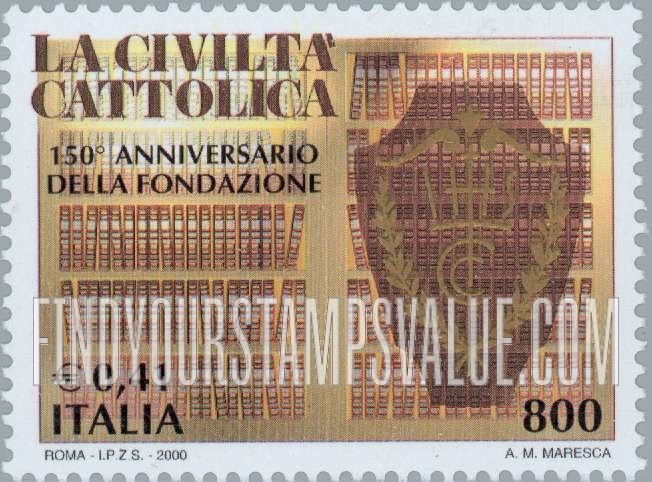 FindYourStampsValue: La Civilt´a Cattolica, 150th Anniversary