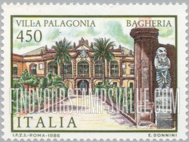 FindYourStampsValue: Villa Type of 1980: Palagonia, Bagheria