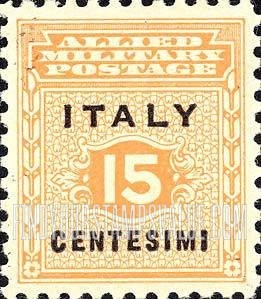 FindYourStampsValue: A.M.G. - “Italy Centesimi” (or “Lira”) in Black