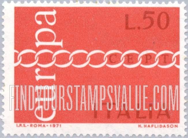 FindYourStampsValue: Europa Issue, 1971: Common Design Type