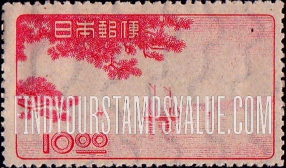 FindYourStampsValue: Sampans on Inland Sea - 内海のサンパン