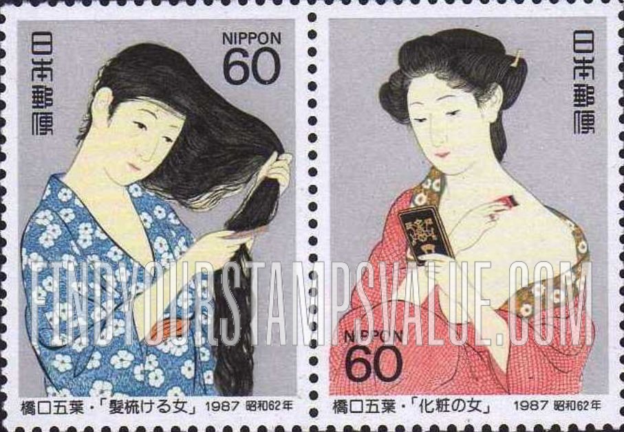 FindYourStampsValue: Paintings by Goyo Hashiguchi - 橋口五葉の絵