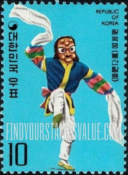 FindYourStampsValue: Pusan Mask Dance - 팔목중 (봉산 탈춤)