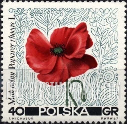 FindYourStampsValue: Flowers: Poppy