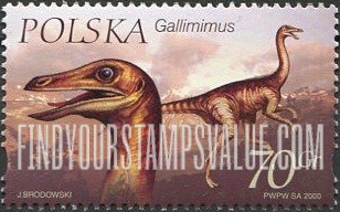 FindYourStampsValue: Dinosaurs: Gallimimus