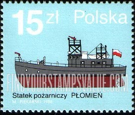 FindYourStampsValue: Fire Boats: Plomien