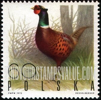 FindYourStampsValue: Game Birds: Ringnecked Pheasant