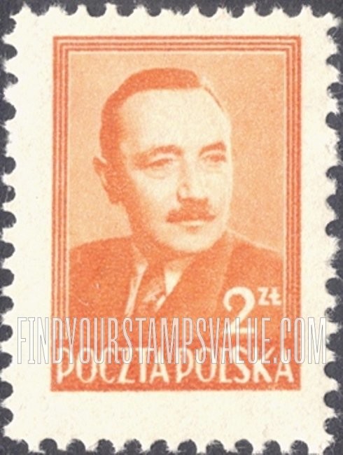 FindYourStampsValue: President Boleslaw Bierut