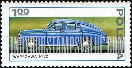 FindYourStampsValue: Automobiles: Warszawa M20