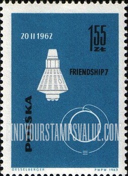FindYourStampsValue: American and Russian Spacecrafts: Friendship 7