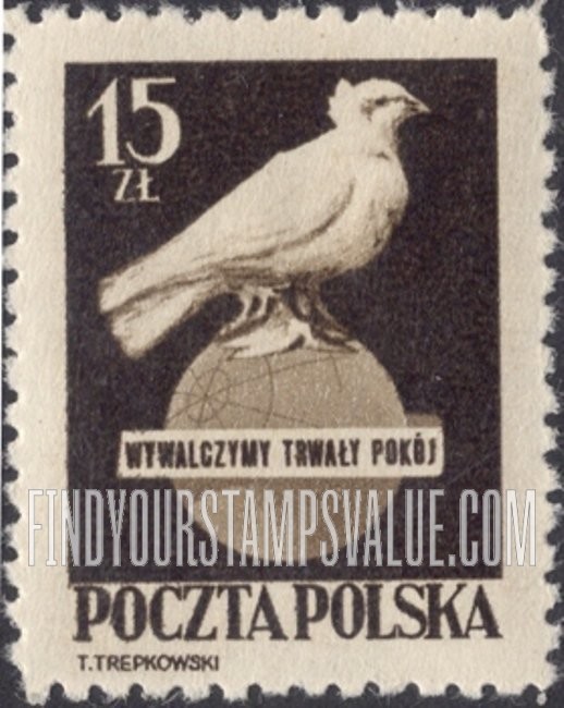 FindYourStampsValue: Dove on Globe