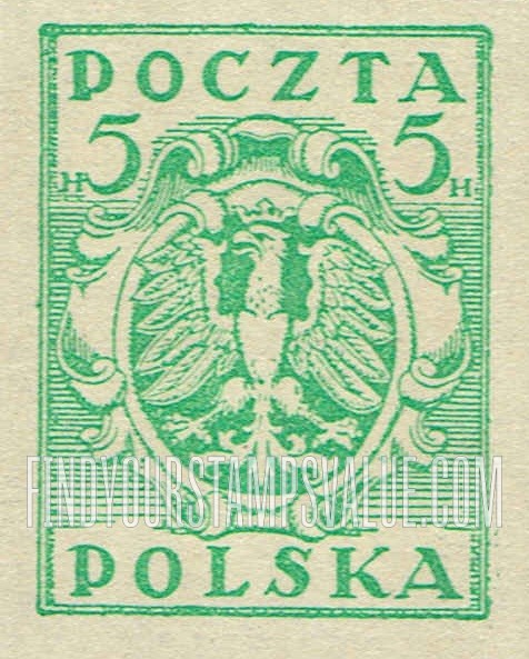 FindYourStampsValue: Eagle and Fasces, Symbolical of United Poland
