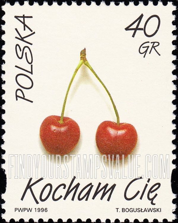 FindYourStampsValue: Love: Cherries