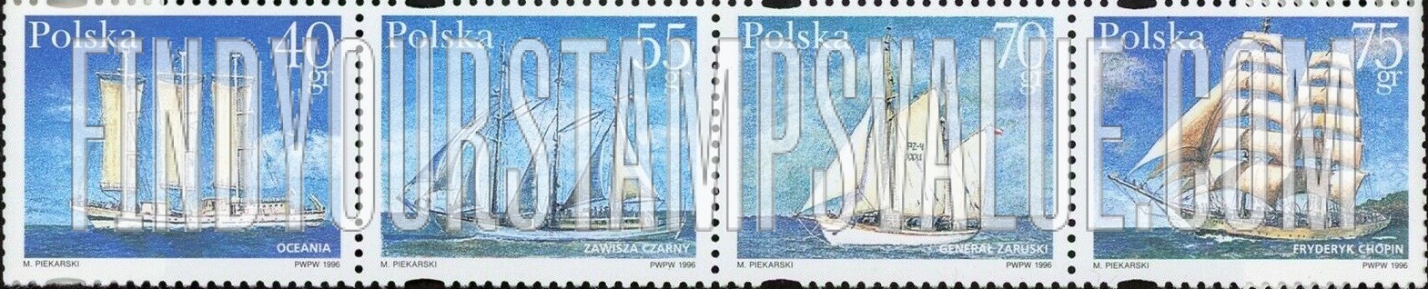 FindYourStampsValue: Polish Sailing Ships