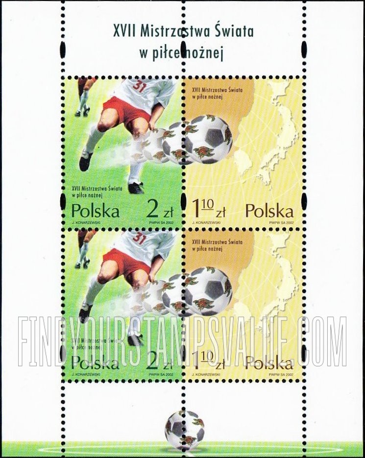 FindYourStampsValue: Soccer World Cup Type of 2002
