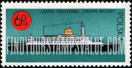 FindYourStampsValue: Polish Ships: Transatlantic Liner Stefan Batory