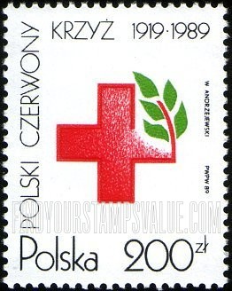FindYourStampsValue: Polish Red Cross Society, 70th Anniversary