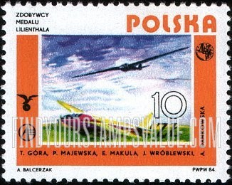 FindYourStampsValue: Polish Aviation: Modern gliders