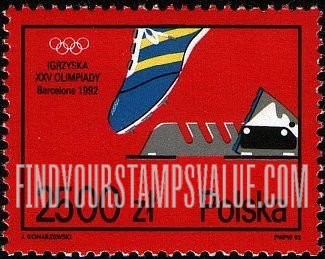 FindYourStampsValue: Olympics Type of 1992: Sprinting
