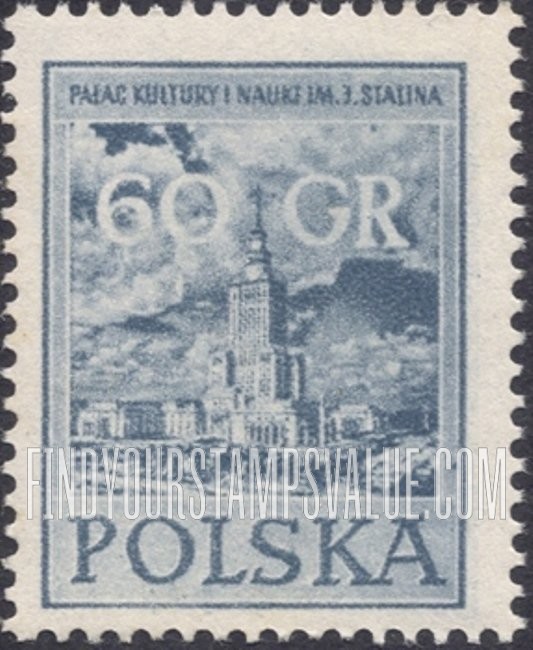 FindYourStampsValue: Stalin Palace of Culture and Science, Warsaw