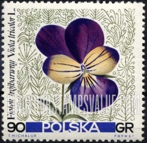 FindYourStampsValue: Flowers: Pansy