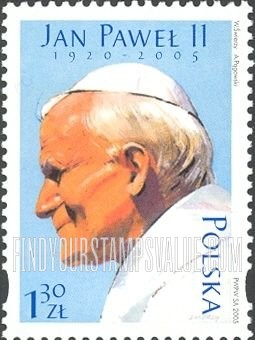 FindYourStampsValue: Pope John Paul II (1920-2005)