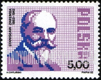 FindYourStampsValue: Mathematicians: Stanislaw Zaremba (1863-1942), Mathematician