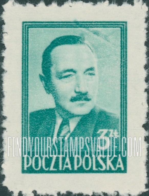 FindYourStampsValue: President Boleslaw Bierut