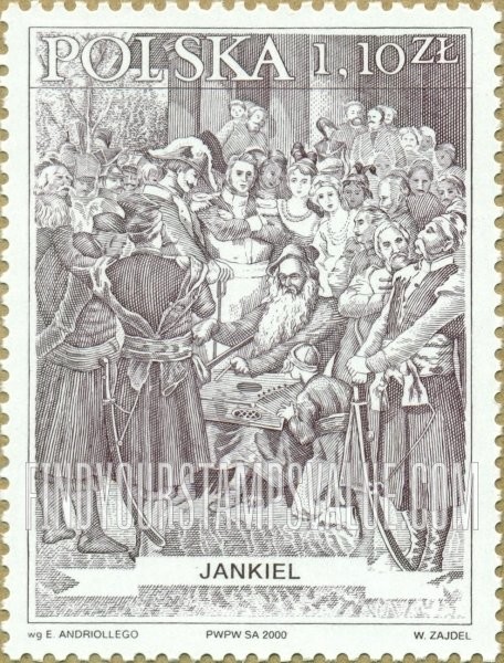 FindYourStampsValue: Illustrations of Characters from Pan Tadeusz, by Adam Mickiewicz: Jankiel
