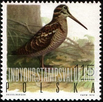 FindYourStampsValue: Game Birds: Woodcock