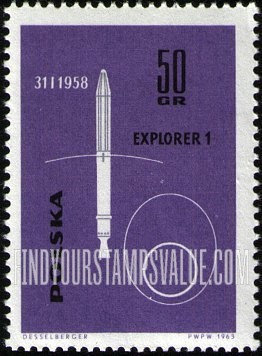 FindYourStampsValue: American and Russian Spacecrafts: Explorer 1