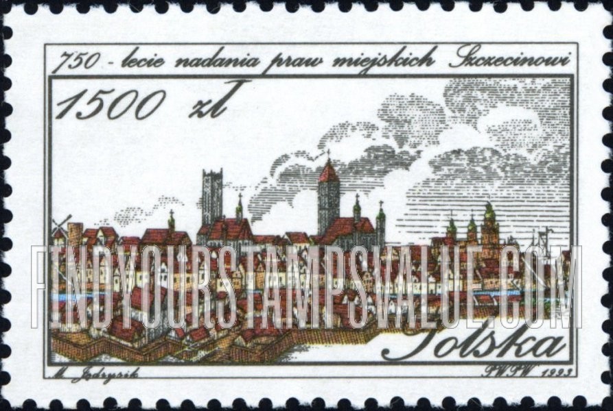 FindYourStampsValue: City of Szczecin, 750th Anniversary