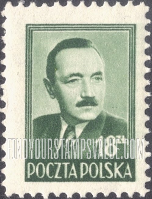 FindYourStampsValue: President Boleslaw Bierut