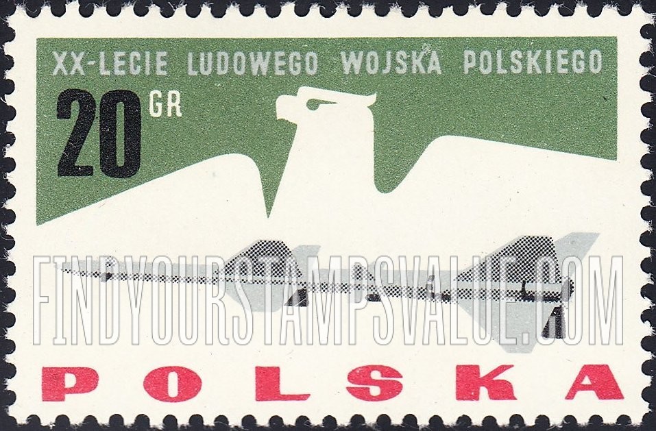 FindYourStampsValue: Eagle and Ground-to-Air Missile