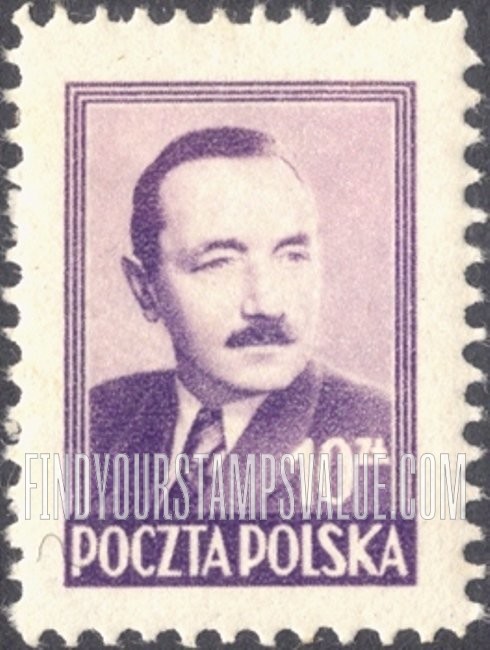 FindYourStampsValue: President Boleslaw Bierut