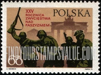 FindYourStampsValue: Polish and Russian Soldiers before Brandenburg Gate