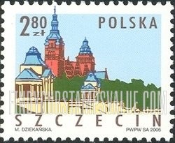 FindYourStampsValue: Buildings, Szczecin