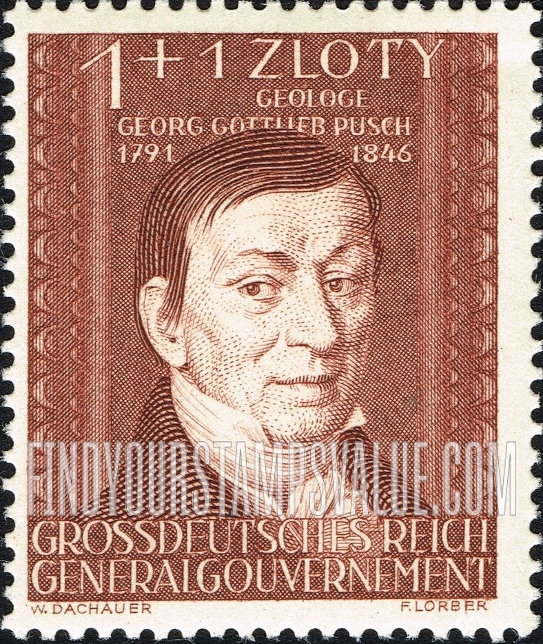 FindYourStampsValue: OCCUPATION SEMI-POSTAL - Georg Gottlieb Pusch