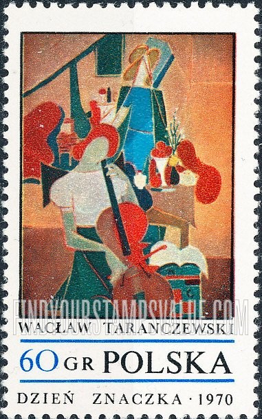 FindYourStampsValue: Paintings: Studio Concert, by Waclaw Taranczewski